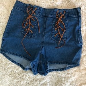 High waisted shorts